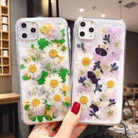 Epoxid-Handyhülle mit echten Blumen – für diverse iPhone-Modelle