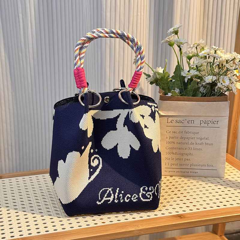 Strick-Handtasche in vielen Designs – geräumig & modern