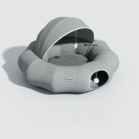Luxuriöses Katzen-Tunnelbett – Komfort & Spielspaß