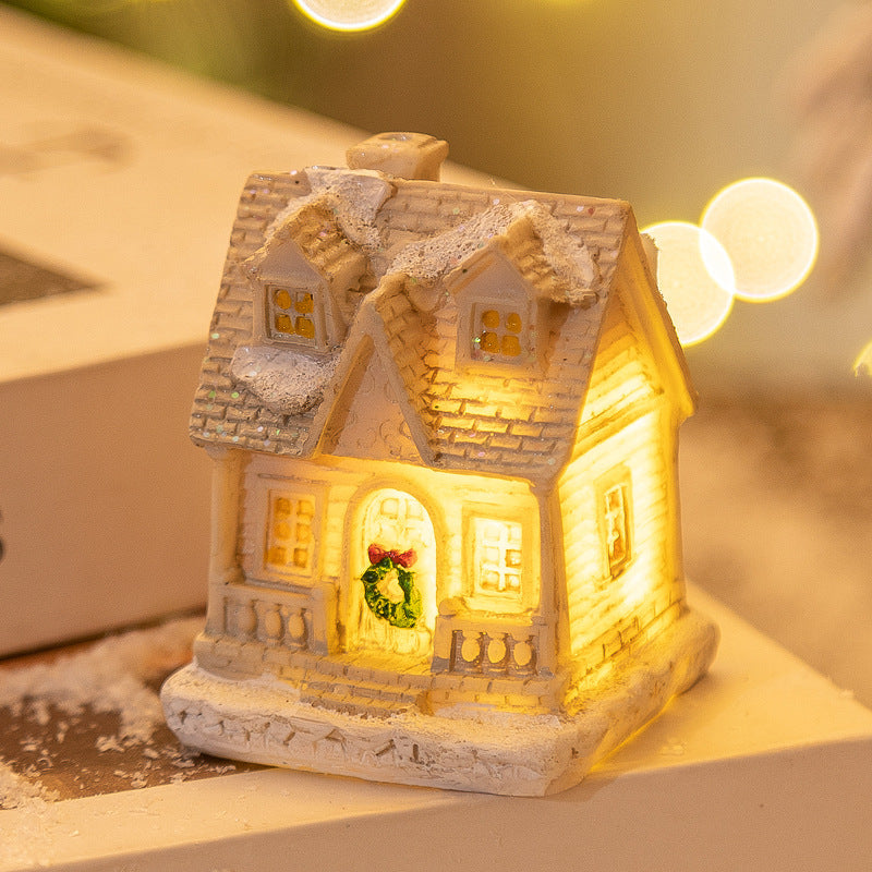 Weihnachtsdeko LED-Häuschen aus Harz – leuchtende Miniaturhäuser für festliche Stimmung