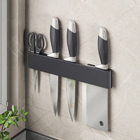 Premium Wand-Messerhalter aus Carbonstahl – stilvoll, sicher & platzsparend