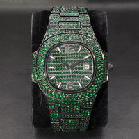 Hip-Hop Armbanduhr mit Vollbesatz – auffällig & einzigartig