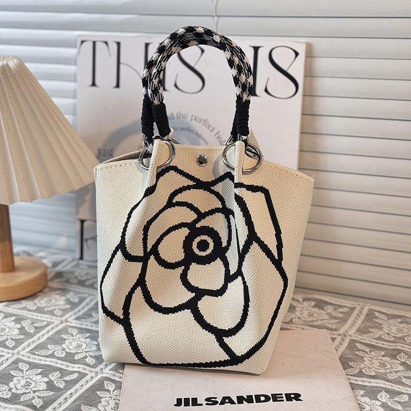 Strick-Handtasche in vielen Designs – geräumig & modern