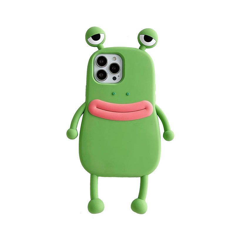 3D Cartoon Handyhülle – Kawaii Frosch Design für viele iPhone-Modelle