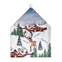 Weihnachts-Stuhlhussen mit Cartoon-Motiv – festlich & dekorativ
