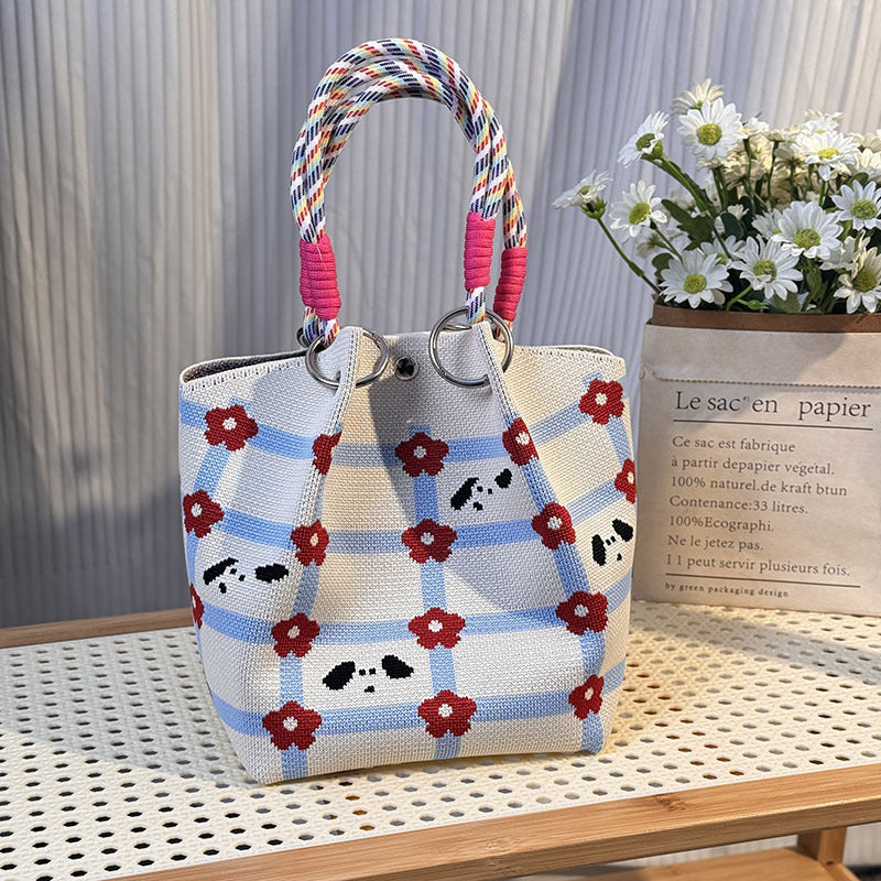 Strick-Handtasche in vielen Designs – geräumig & modern