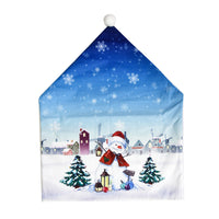 Weihnachts-Stuhlhussen mit Cartoon-Motiv – festlich & dekorativ