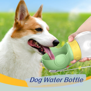 Tragbare 2in1 Trinkflasche für Hunde – 380 ml