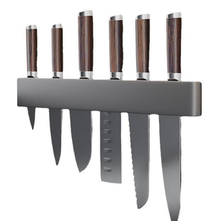 Premium Wand-Messerhalter aus Carbonstahl – stilvoll, sicher & platzsparend