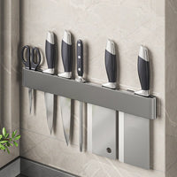 Premium Wand-Messerhalter aus Carbonstahl – stilvoll, sicher & platzsparend