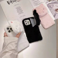 iPhone Hülle – Minimalistisches Katzen-Design