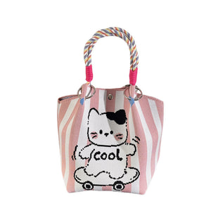 Strick-Handtasche in vielen Designs – geräumig & modern