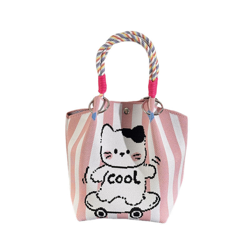 Strick-Handtasche in vielen Designs – geräumig & modern