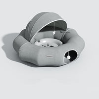 Luxuriöses Katzen-Tunnelbett – Komfort & Spielspaß
