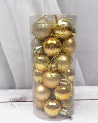 Weihnachtskugeln – 24er Set in 6 cm, matt & glänzend