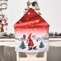 Weihnachts-Stuhlhussen mit Cartoon-Motiv – festlich & dekorativ