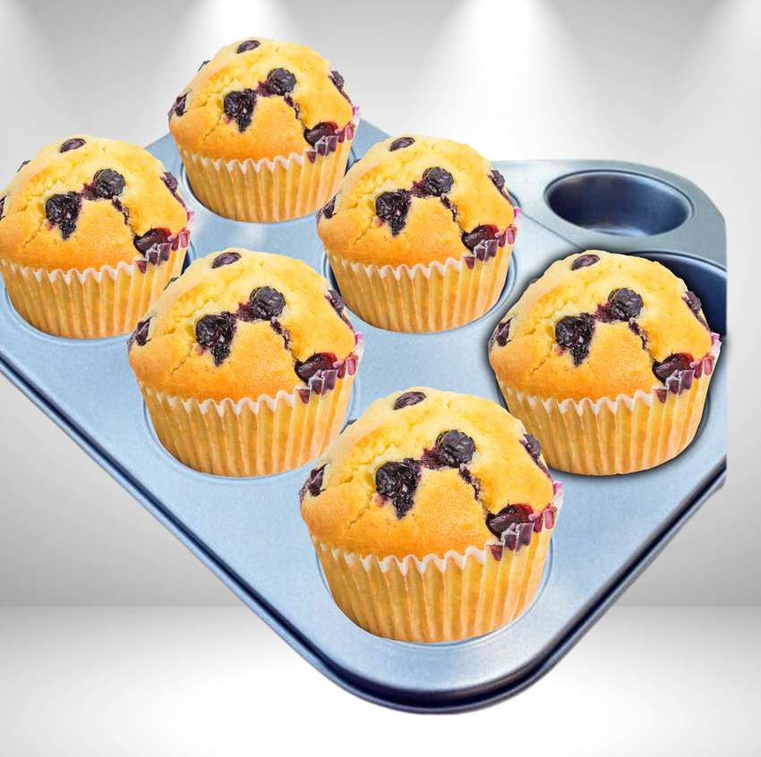 Muffin- & Cupcake-Backblech – 6er Form mit Antihaftbeschichtung