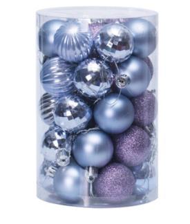 Weihnachtskugeln Set 34-teilig – stilvolle Baumdeko in verschiedenen Designs