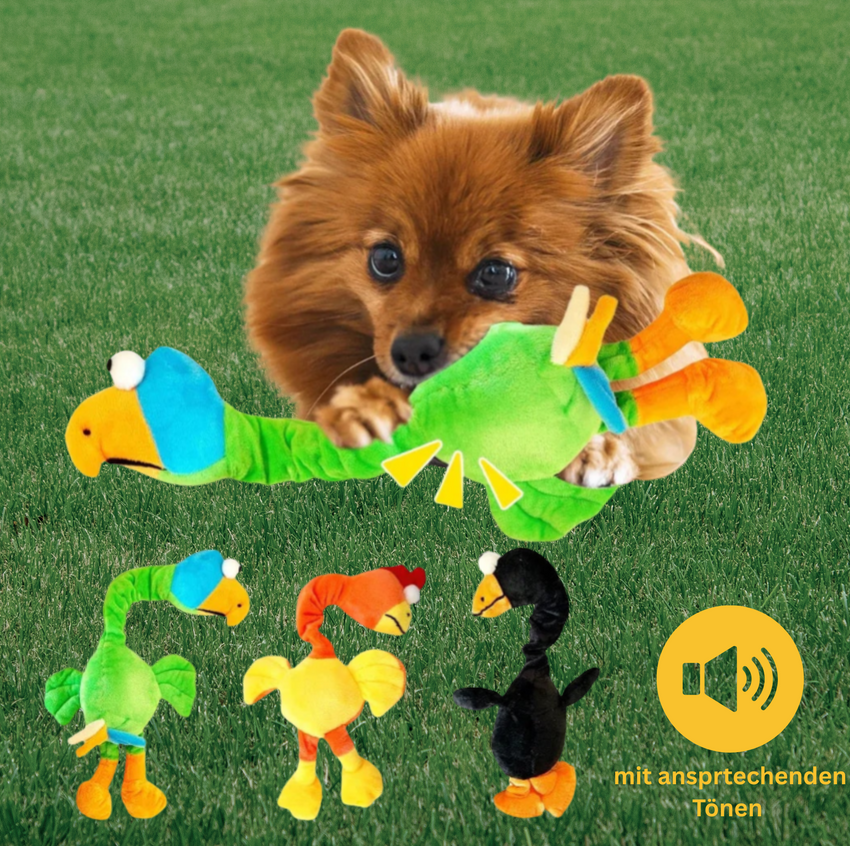 Quietschendes Hundespielzeug „Huhn“ – lustiger Spielspaß für Hunde & Welpen